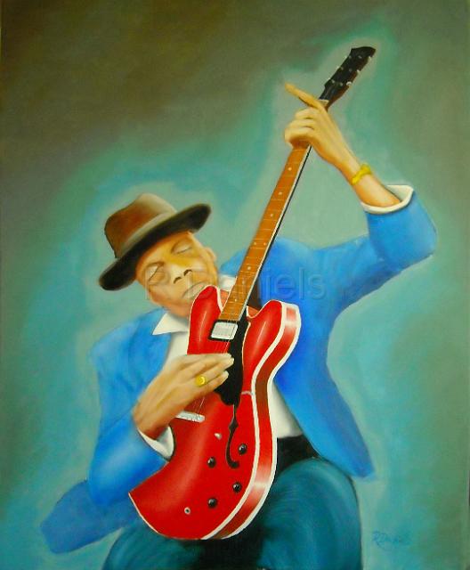 Hooker Blues.jpg - "Hooker Blues" oil on canvas, 36x24"